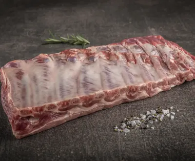 Niederrheinische Duroc Rippchen Premium St. Louis Cut